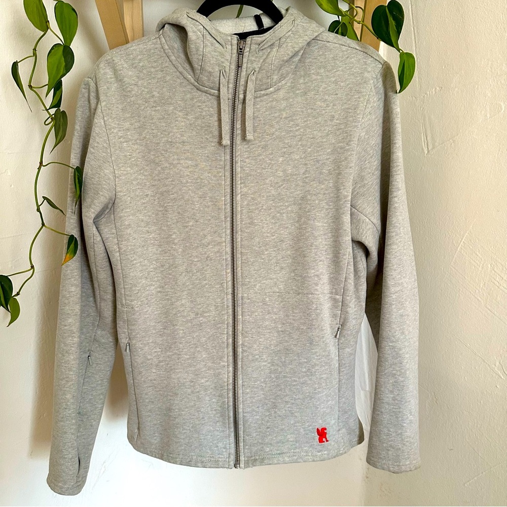 Chrome Industries Zip Up Fleece-Lined Messenger Hoodie